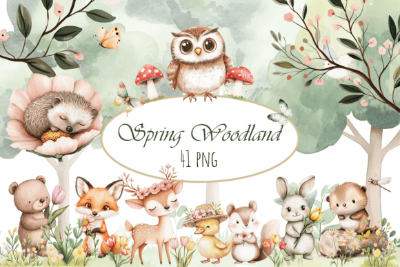 Download Spring Woodland Clipart, Spring Forest - Art Collection