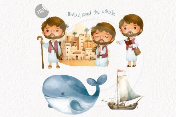 Download Jonah and the Whale Clipart PNG Files - Art Collection