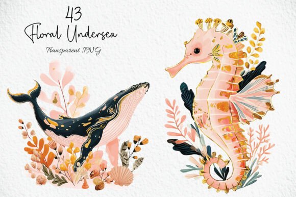 Download Floral Undersea Clipart PNG - Art Collection