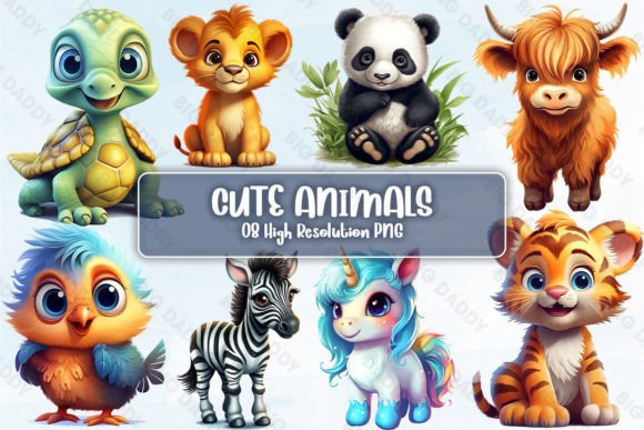 Download Cute Animals Sublimation Clipart - Art Collection