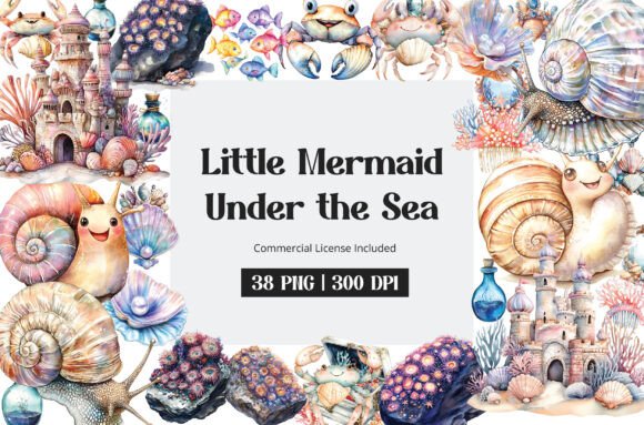 Download Little Mermaid Under the Sea Clipart - Art Collection