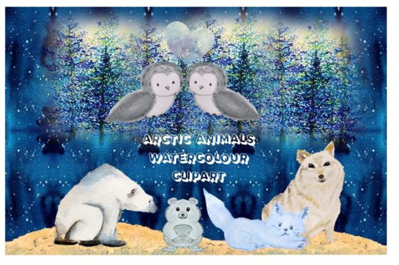 Download Arctic Animals Watercolour Clipart - Art Collection