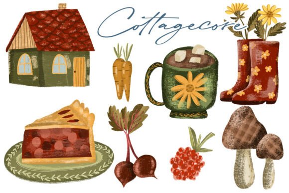 Download Farm Life Inspired Cozy Clipart Set - Art Collection