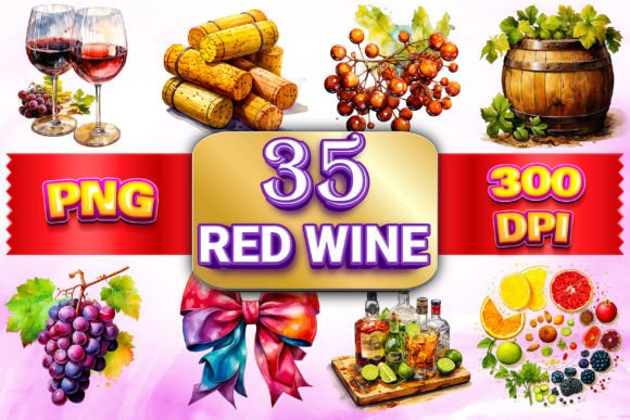Download Elegant Red Wine Clipart 3 - Art Collection