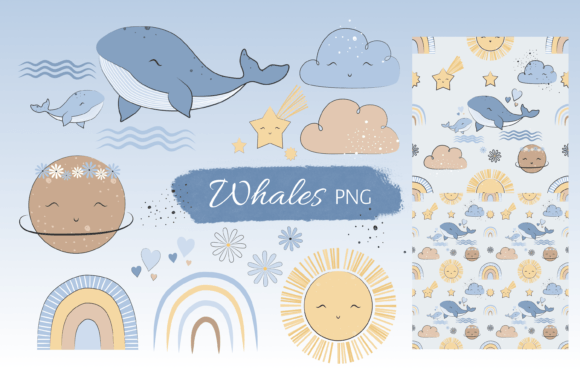 Download Boho Whales - Whales Collection