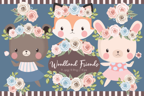 Download Woodland Friends Clipart Set - Art Collection