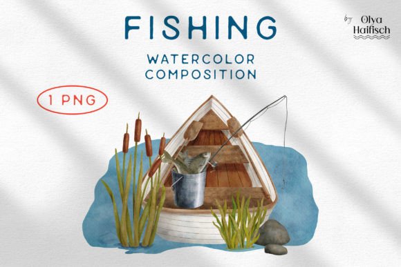 Download Watercolor Fishing Boat PNG Clipart - Art Collection