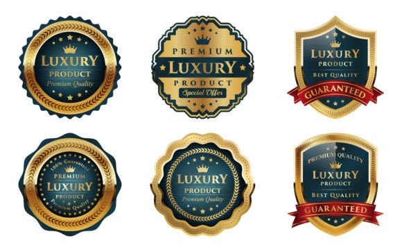 Download Premium Luxury Quality Badge Vector Art - Art Collection