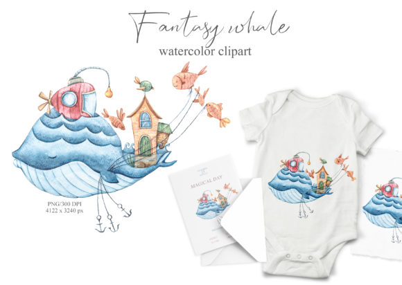Download WAtercolor Cute Nursery Whale Clipart - Art Collection