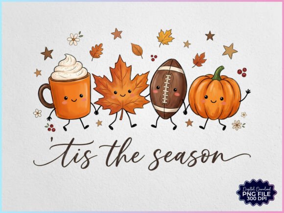Download Tis the Season Autumn Fall Cartoon PNG - Art Collection