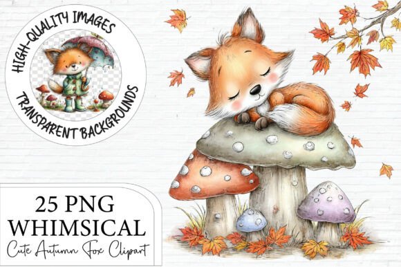 Download Cute Autumn Fox Clipart - Art Collection