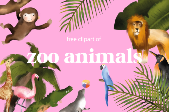 Download Zoo Animals Free Clipart - Art Collection