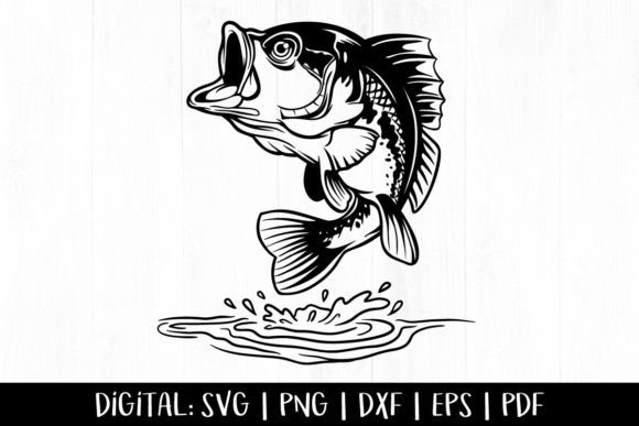 Download Fish SVG, Bass Fish, Fishing Clipart - Art Collection