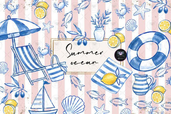 Download Summer Sea Ocean Clipart Watercolor - Art Collection