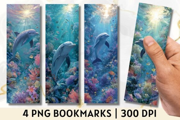 Download Ocean Dolphin Undersea Art Bookmark - Art Collection