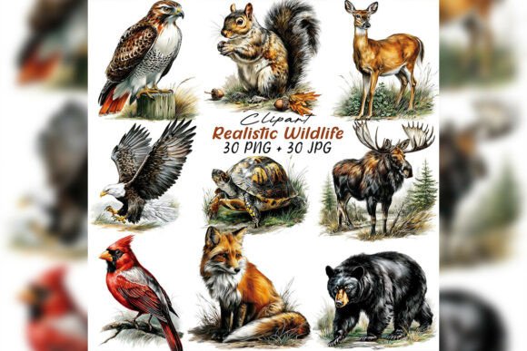 Download Whimsical Wildlife Illustration Clipart - Art Collection
