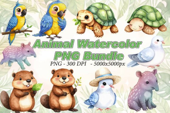 Download Handpainted Animal PNG Clipart - Art Collection