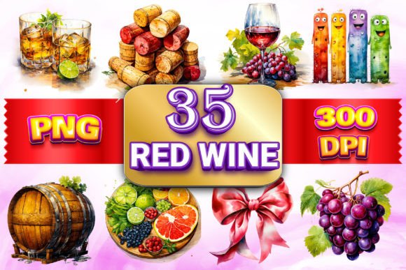 Download Elegant Red Wine Clipart 4 - Art Collection