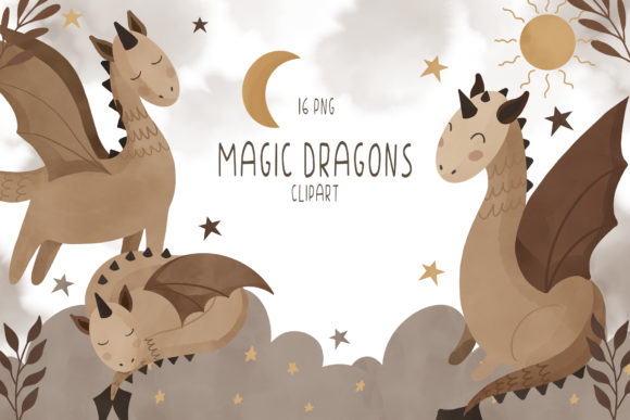 Download Dragon Clipart, Boho Baby Clipart - Art Collection