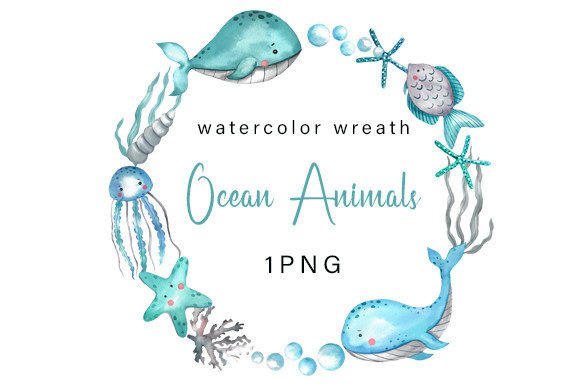 Download Ocean Animals Clipart. Undersea Clipart - Art Collection