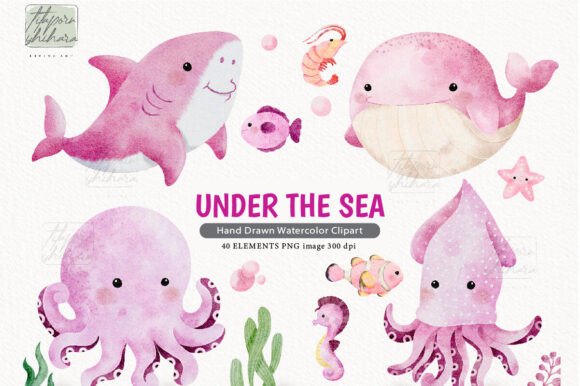 Download Watercolor Undersea Clipart - Art Collection