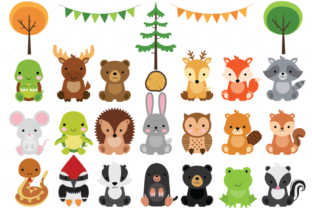 Download Woodland Baby Animals Clipart - Art Collection