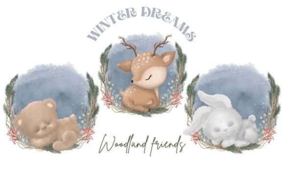 Download Winter Woodland Animals Clipart - Art Collection