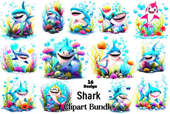 Download Shark Clipart Bundle - Art Collection