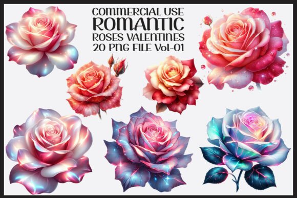 Download Romantic Roses Valentine's Day Clipart - Art Collection