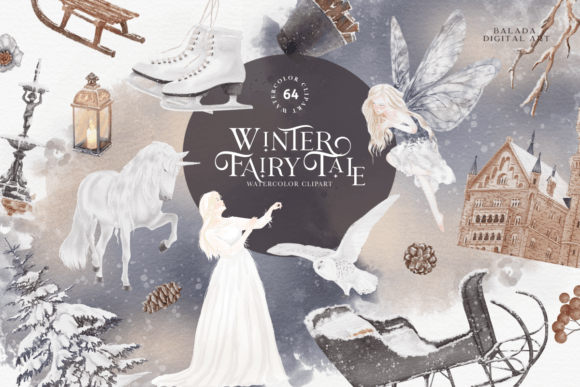 Download Winter Christmas Watercolor Clipart PNG - Art Collection