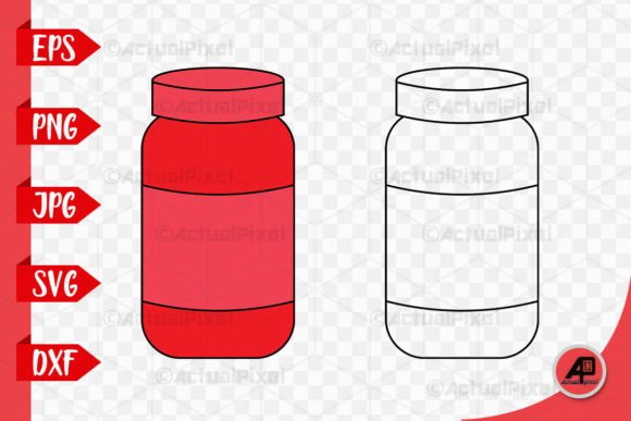 Download Jar Outline with Clipart Color Image - Art Collection
