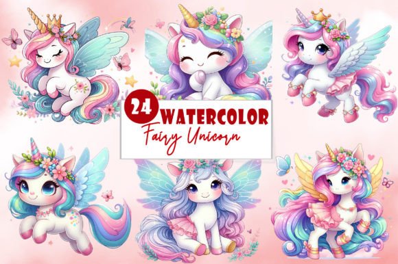 Download Cute Fairy Unicorn Sublimation Clipart - Art Collection