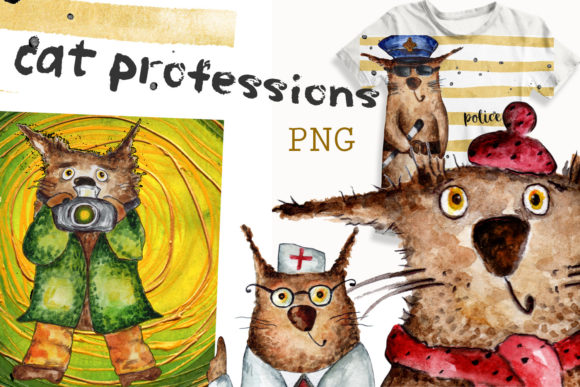 Download Watercolor Clip Art of the Profession - Art Collection