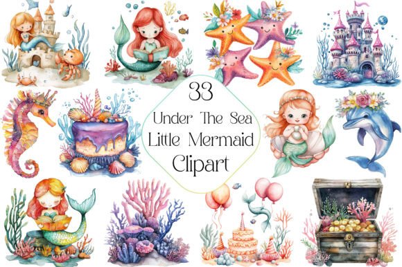 Download Little Mermaid Under the Sea Clipart - Art Collection
