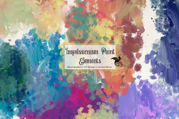 Download Impressionism Paint Elements Clipart - Art Collection