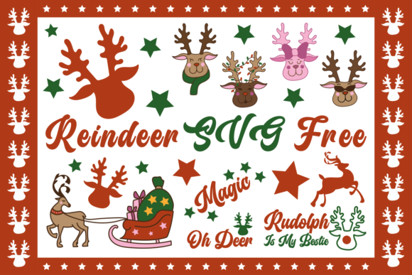 Download Reindeer SVG Free - Reindeer Collection