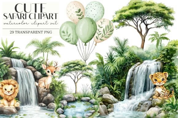 Download Cute Safari Clipart - Art Collection