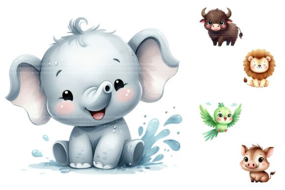 Download Cute Baby Animal Clipart Bundle - Art Collection