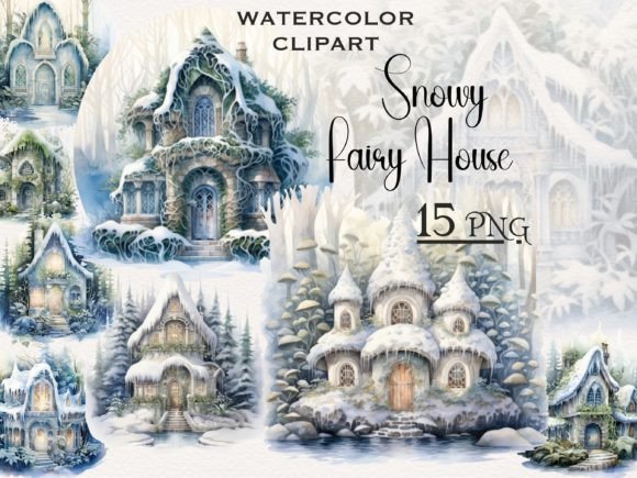 Download Snowy Fairy House Winter Clipart - Art Collection