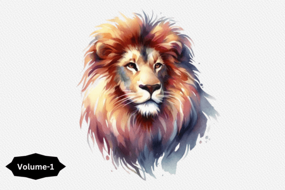 Download Watercolor Lion Clipart Illustrations - Art Collection