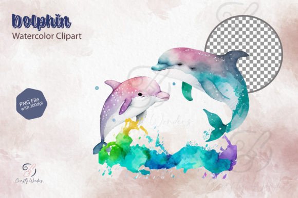Download Dolphin Watercolor Clipart Design - Art Collection