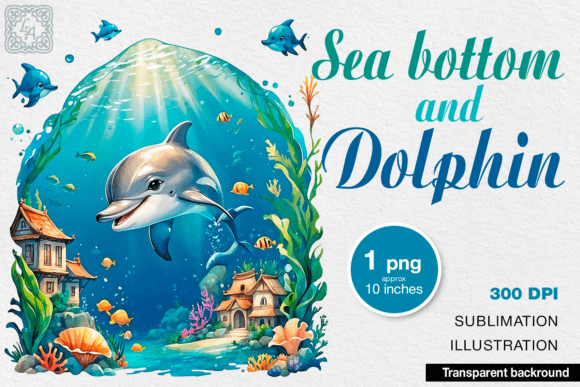 Download Cute Dolphin Watercolor Clipart, Png - Art Collection