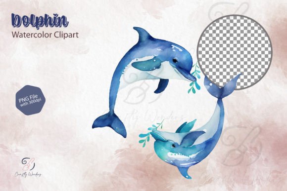 Download Dolphin Watercolor Clipart Design - Art Collection