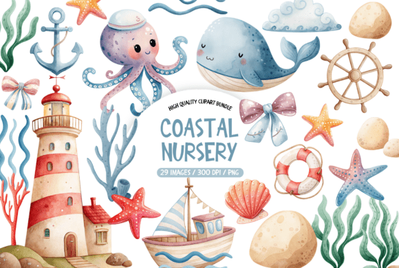 Download Marine Life Clipart Set - Art Collection