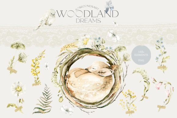 Download Cute Woodland Baby Animals Clipart Bundle - Art Collection