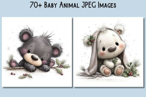 Download Baby Animal Clipart JPEG Bundle - Art Collection