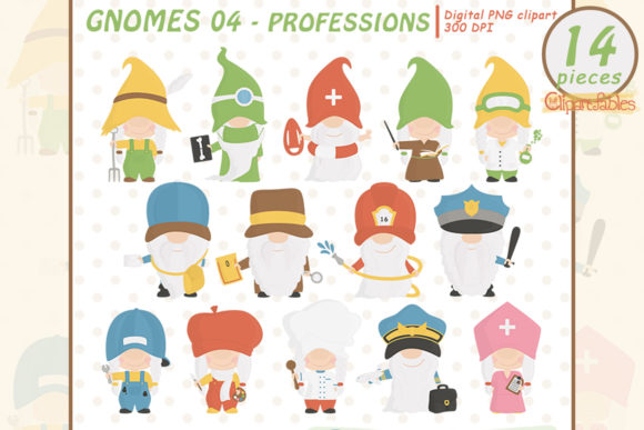 Download Cute GNOME PROFESSIONS Clipart - Art Collection