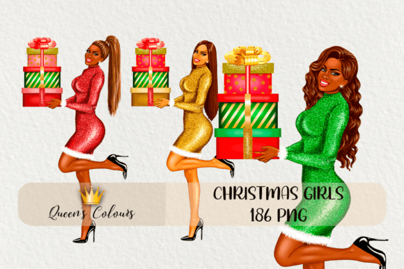 Download Christmas Woman Clipart, Xmas Clipart - Art Collection