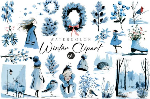 Download Watercolor Winter Clipart Collection - Art Collection