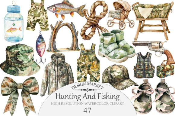 Download Hunting and Fishing Clipart - Art Collection